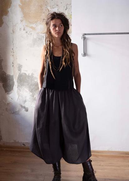 SPODNIE SAMURAI LNIANE - SZARE