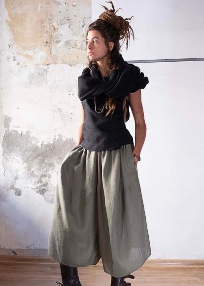 SPODNIE SAMURAI LNIANE - AVOCADO