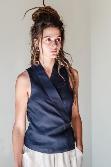 KAMIZELKA LNIANA - CIEMNY GRANAT