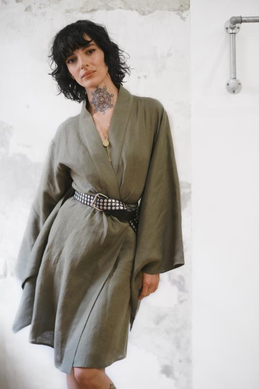 kimono len polskiej produkcji