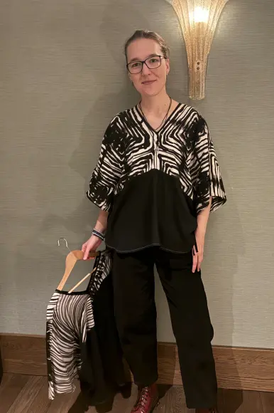 Top Tunika Black Batik